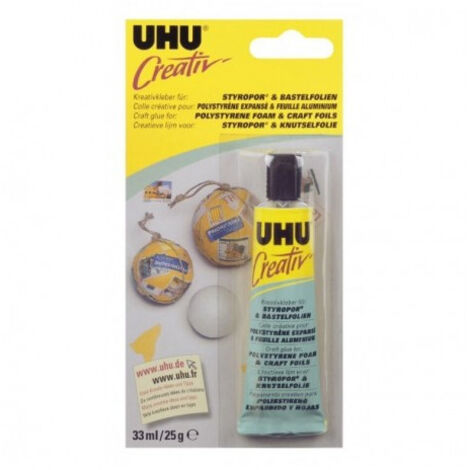 Uhu Colle Creativ' Polystyrène33mlaluminium - Uhu