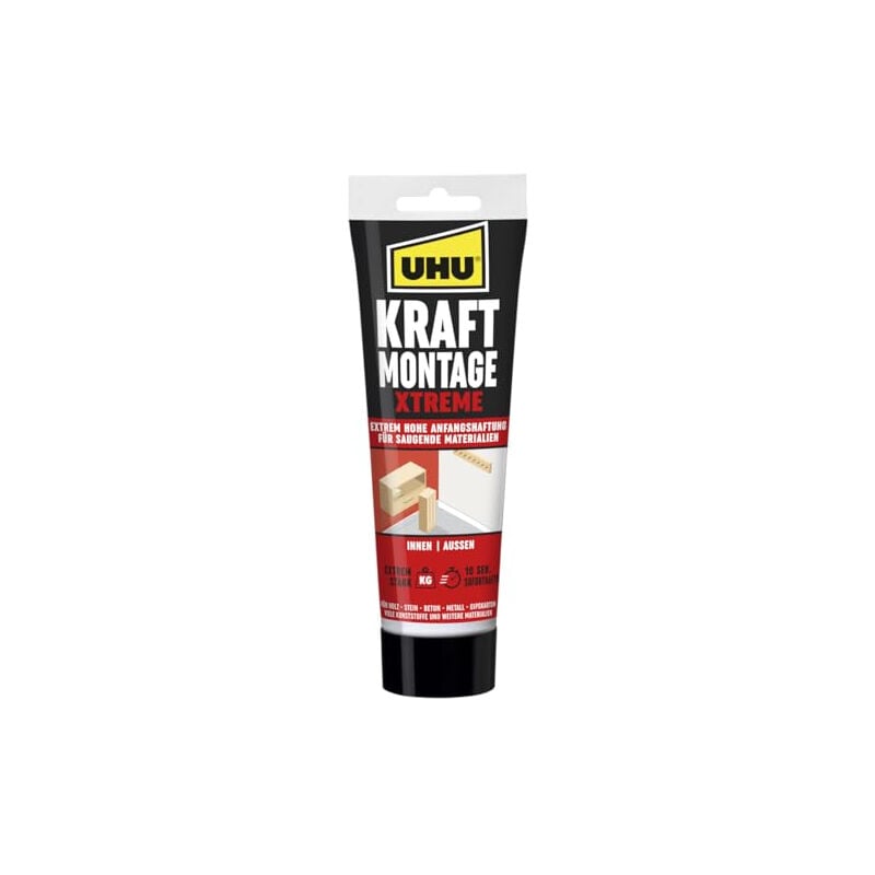UHU - colle de montage kraft montage xtreme, tube de 175 g 9000146