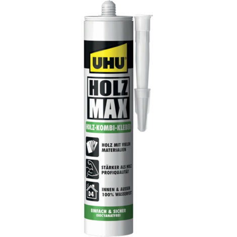 UHU Holzkonstruktionsklebstoff HOLZ MAX EN 204: D4 beige 380g Kartusche