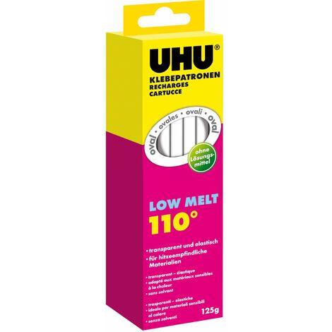 Uhu Klebepatrone Lt 110, Oval, 125 G, Transparent