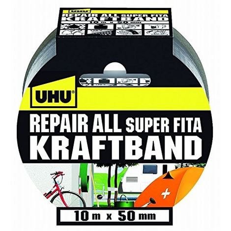 UHU LOT DE 2 48145 REPAIR ALL KRAFTBAND 10 M X 50 MM