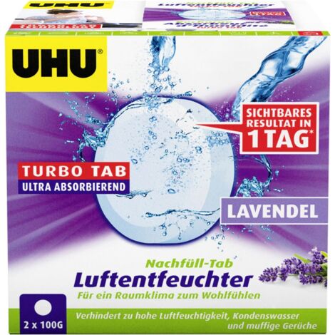 UHU Luftentfeuchter Nachfülltabs Lavendel, 2 x 100 g Luftentfeuchter