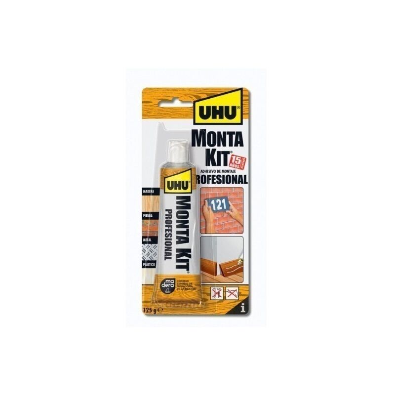

Adhesivo Montaje Monta Kit Profesional 125 Gr - UHU