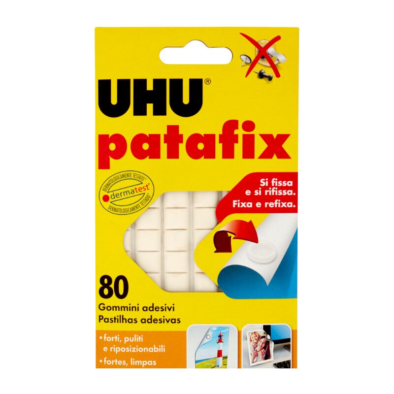 UHU - patafix blanc œillets adhésifs 80pcs - w060260027