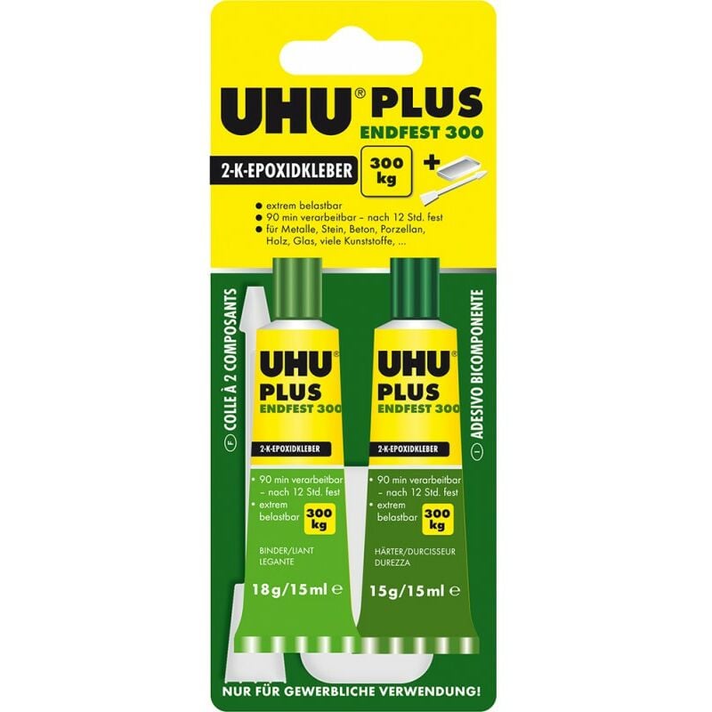 

PLUS cola 2 componentes ENDFEST 300 Tubo 33g (por 6) - UHU