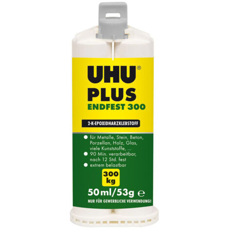 UHU Plus Endfest 300, 45640, Tube Binder/Härter 33 g, Blister