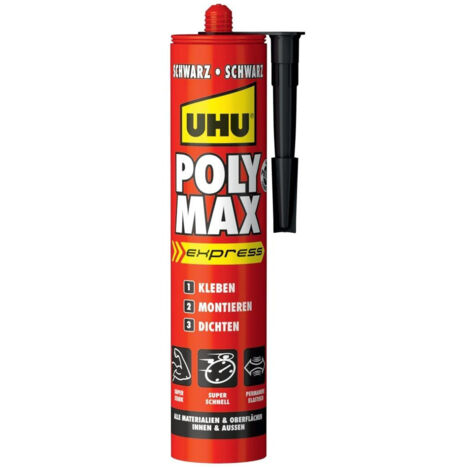 Uhu Poly Max Express colle universelle noire 425 g étanche