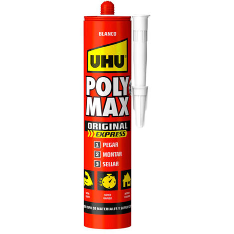 UHU Poly Max Express Kleber – Weiß 425 g 6310630