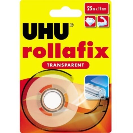 UHU rollafix 36965 Klebeband  Transparent (L x B) 25 m x 19 mm 1 St.