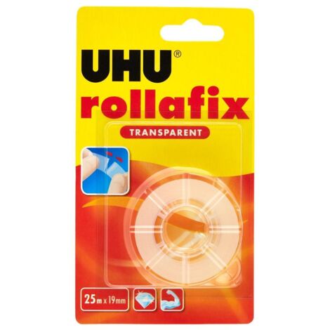 UHU rollafix trasparente ricarica 25mt bl.