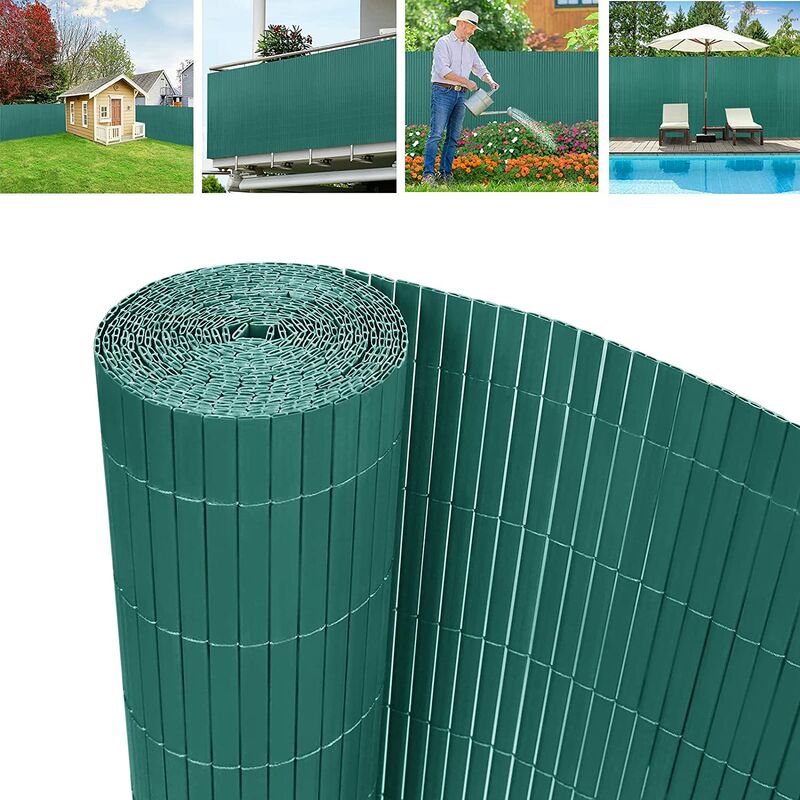 Uisebrt - Brise-vue en pvc - Protection contre le vent - Clôture en pvc - Idéal pour jardin, balcon, terrasse, résistant aux uv - Résistant aux