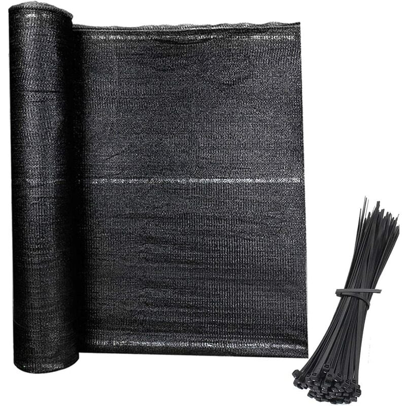 Uisebrt - Brise Vue Renforcé pour Balcon 1,5 x 50 m Pare-Vent Fait de hdpe 150 g/m² Protection Tissu d'ombrage Contre Le Vent, Le Soleil, la