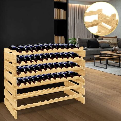 Range bouteille vin étagère à bouteille métalique, casier à vin pour 9  bouteilles, étagère à vin pour cuisine, bar, salle à manger - Conforama