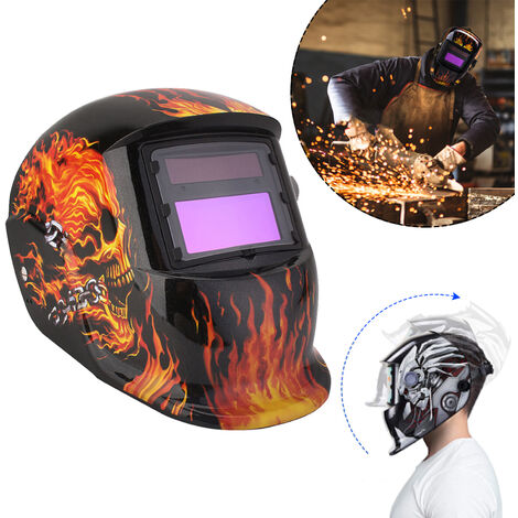 Profi Automatik Schweißhelm Schweißschirm Schweißschild Helm Maske Solar ND-08 