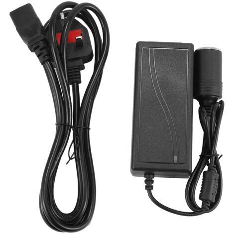 UK-Stecker-Versorgung, Feuerzeug-Buchse, Wechselstrom-Gleichstrom-Adapter, 110 V-240 V auf 12 V, 5 A, Auto-Ladegerät-Konverter
