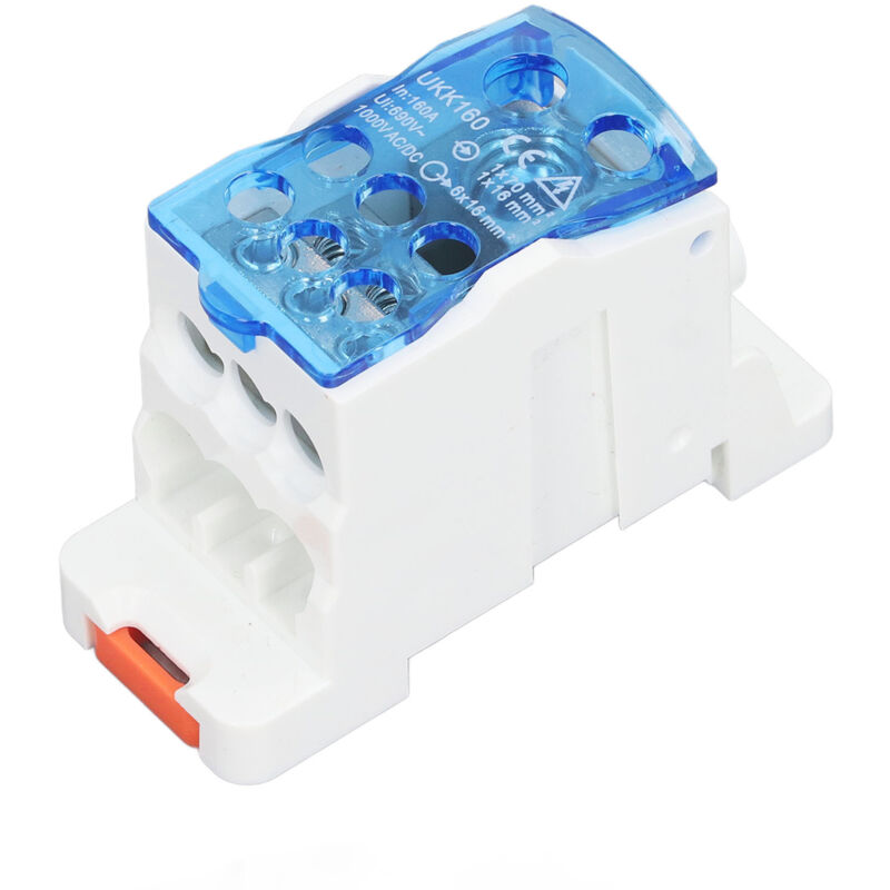 UKK160 – boîte de bornier à montage sur Rail DIN, jonction de fil électrique unipolaire pour armoire de Distribution, 1000V AC DC