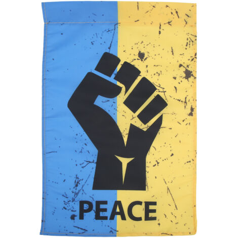 Ukrainische Flagge 45x30cm für Garten - Polyester-Außendekoration für Terrasse und Hof
