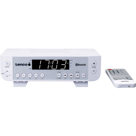 Ukw kuchenradio mit bluetooth led beleuchtung und timer wei