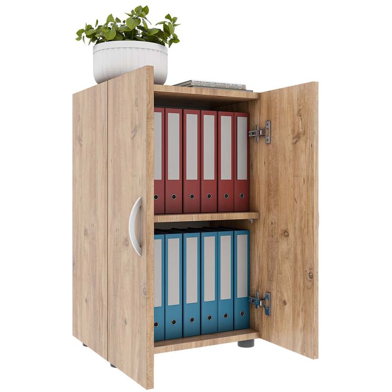 Ulas2 armoire de bureau 2 portes chêne décor.