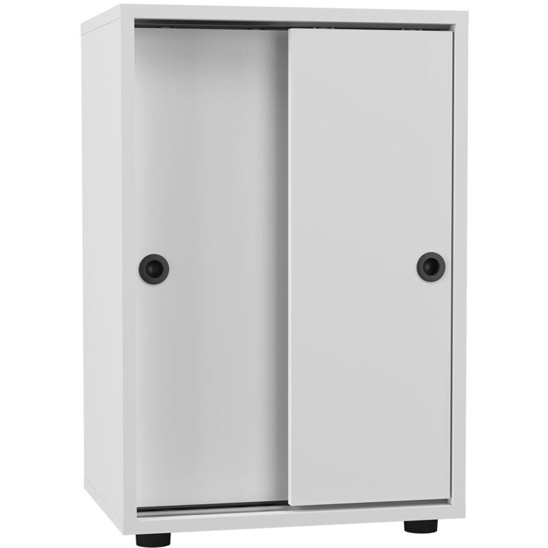 Ebuy24 Ulas2st Büroschrank 2 Türen Weiß.