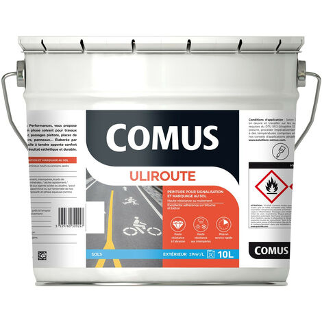 ULIROUTE BLANC 10L - Peinture pour signalisation et marquage routier - COMUS