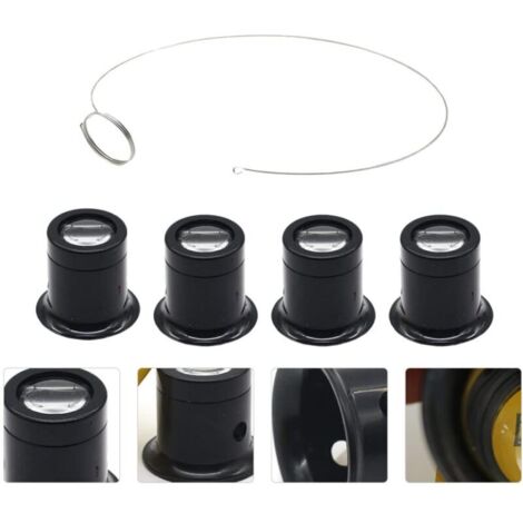 Ulisem 1 Set Maschera per gli occhi Lente d'ingrandimento Monocolo da gioielliere Bicchieri da bere Restauratore di gioielli Strumenti per gioielli Specchio ingranditore Riparazione orologi Lente d'in