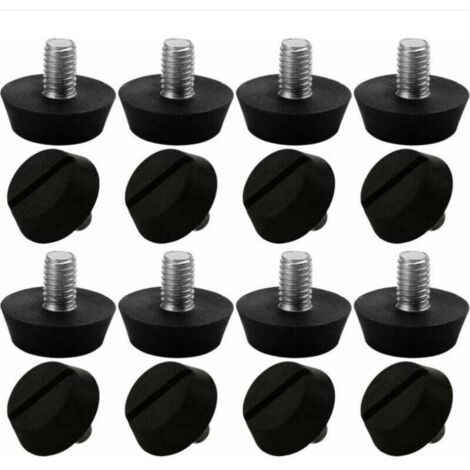 Ulisem 16 pezzi Gambe per mobili regolabili Base per livellamento Tavolo Sedia Gamba Protezione per pavimento regolabile M6 x 10 x 20 mm