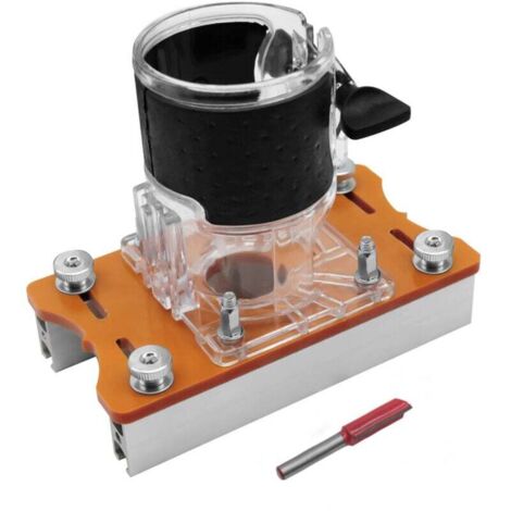 Ulisem 2-in-1-Holzfräserbasis, kompakte Holzfräserbasis aus Aluminiumlegierung, Fräserschlitzständer, für Plattenstärken von 0–5 cm/0–2 Zoll