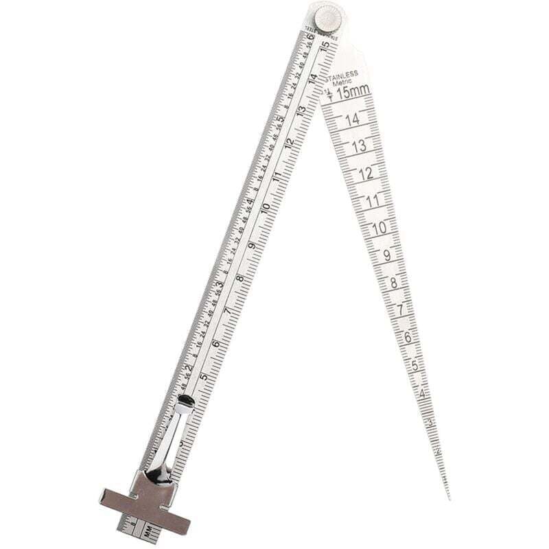 Image of 2-in-1-Kombinationsset mit Kegelskala, Durchmessermessgerät, Lineal und Zollstock - Ulisem