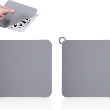 Ulisem 2 PCS Couvercle du Bouchon De Vidange Silicone Carré Anti-odeurs, Bouchon Evier De Cuis