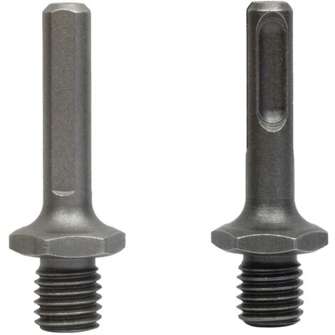 Ulisem 2 pcs M14 filetage extérieur pour SDS Plus adaptateur triangulaire intérieur et intérieur pour perçage avec meuleuses