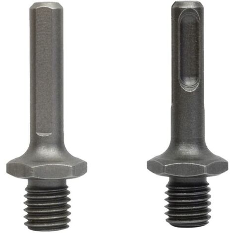 Ulisem 2 pcs M14 filetage extérieur pour SDS Plus adaptateur triangulaire intérieur et intérieur pour perçage avec meuleuses