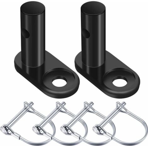 Ulisem 2 Sets Fahrradanhänger-Kupplung, Fahrradanhänger-Kupplungsverbinder, Ersatz-Stahl-Anhängerkupplungs-Montageadapter, Fahrradkupplungs-Befestigungsadapter, 6 Stück