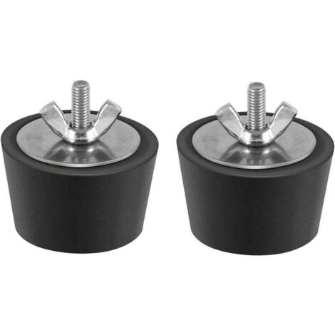 Ulisem 2-teilige Poolstopfen, 32 mm und 38 mm Durchmesser, Wintergummistopfen mit Edelstahlschrauben, Frostschutzmittel