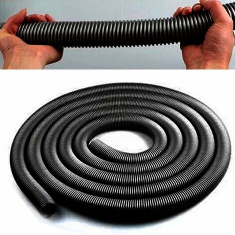 Ulisem 3 Metre Tuyau d'aspirateur, 32 mm  Tuyau Flexible pour aspirateur, Noir, Taille Unique