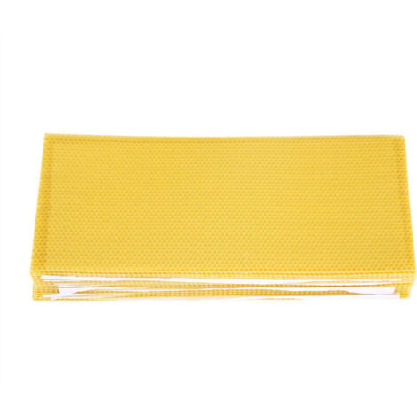 Ulisem 30 pcs Feuilles de Miel d'Abeille/Fond de Cire de Ruche/Peigne de Miel de Ruche Ciré/Équipement d'Apiculture/Peigne d'Abeille/Cadre de Miel/Fondation de Cellule de rite