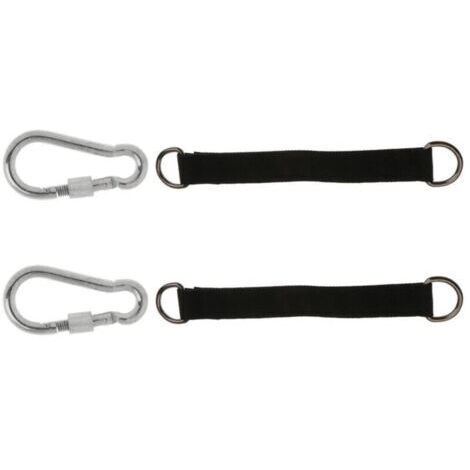 Ulisem 300 cm Aufhängegurt, robustes Aufhängegurt-Set mit 2 D-Ring-Karabinern, für Camping, Terrasse, Hängematten und Schaukeln, 2er-Pack
