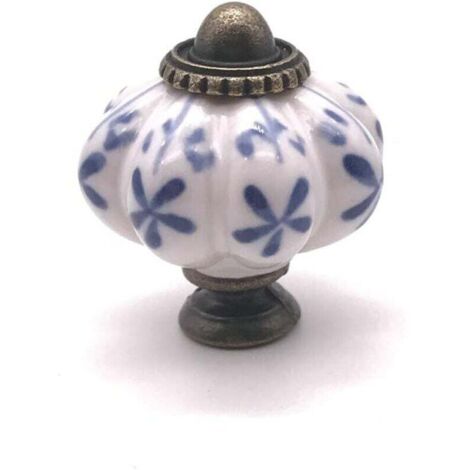 Ulisem 34mm Pomelli per mobili in ceramica stile zucca in zinco per mobili da cucina, ante, cassetti e mobili alla moda