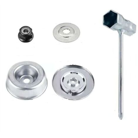 Ulisem 4 pezzi/set parti e accessori per trimmer per STIHL FS55 FS56 FS120 FS130 FS130R FS200 FS200R FS250, lama in metallo di alta qualità per decespugliatore STIHL kit di ricambio per attacco lama