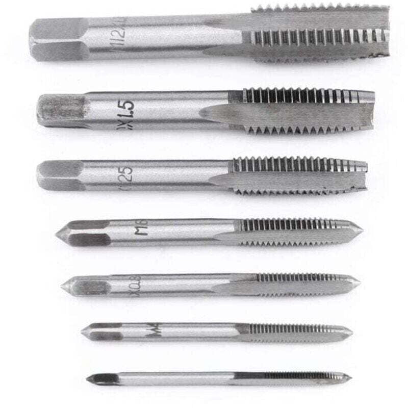 Image of Ulisem 7-teiliges Gewindebohrer aus Lagerstahl, metrisch, für Gewindebohrer aus Lagerstahl, M3–M12