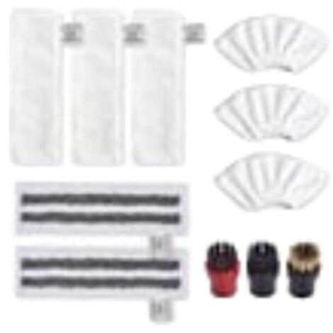 Ulisem Accessoire pour Karcher Easyfix SC2 SC3 SC4 SC5 Bonnettes Microfibre Lingettes Serpillière Chiffons Brosses à Buse Ronde pour Nettoyeur Vapeur Pièces de Rechange