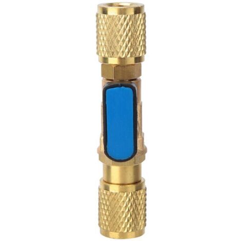 Ulisem Adaptateur de vanne à boisseau sphérique de réfrigération en laiton Connecteur de vanne à boisseau sphérique de réfrigérant G1/4''