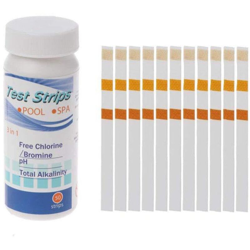 Ulisem Bandelettes de test de dureté de l'eau - Kit de test rapide et facile avec 50 bandelettes à