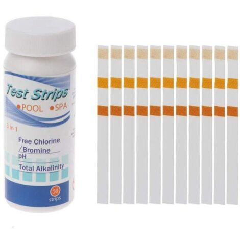 Ulisem Bandelettes de test de dureté de l'eau - Kit de test rapide et facile avec 50 bandelettes à