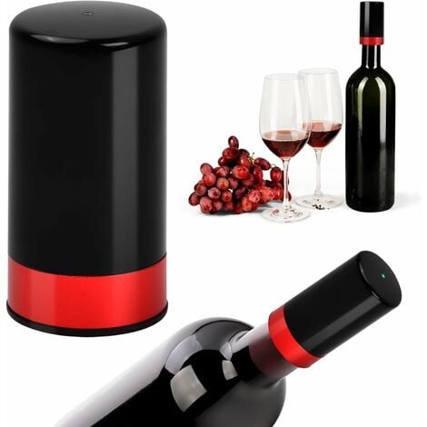Pompe à vide et bouchons de bouteille avec dattes, économiseur de vin rouge  Un cadeau de vin qui garde la bouteille fraîche : : Cuisine et  Maison