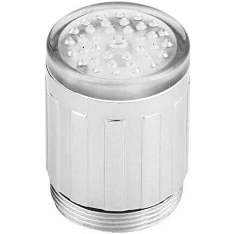 Ulisem Bunter LED-Wasserhahn mit 3 Farbwechsel-Wassertemperatursensor, Temperaturregelung, Wasserstrahl-Wasserhahn für Küche und Bad