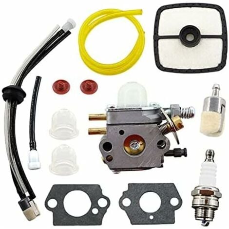 Ulisem Carburateur avec Filtre à Air pour les modèles Echo SRM2100, SRM2110, SRM2400, SRM2015, SRM2305, SRM2455, PE2000, SHR210, équipé du carburateur Zama C1U-K52, C1U-K53, C1U-K29, C1U-K47.
