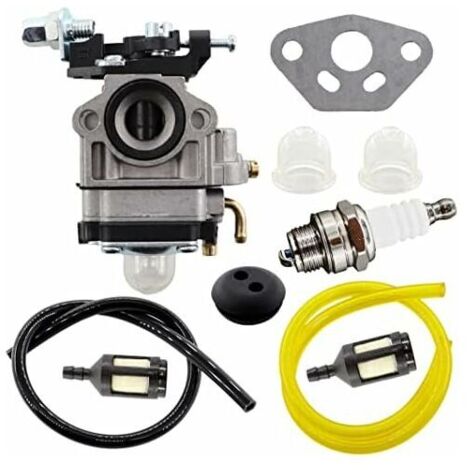 Ulisem Carburateur, Filtres à Carburant, Joint d'Amorçage et Bougie d'Allumage pour les Modèles Mac Allister MBCP254, MGTP254, MCBP254, Référence 123054025/1.