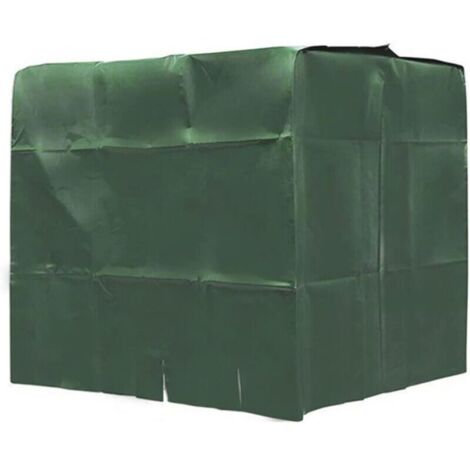 Ulisem Couvre de Protection des récipients IBC étanche du réservoir d'eau extérieure à la poussière du réservoir d'eau de Pluie à poussière 1000L Green