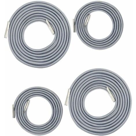 Ulisem Cuerda Elástica Universal de Repuesto para Sillón Relax, Tumbona, Silla Plegable Zero Gravity, Sillón Relax Bungee (2 x 2,2 m + 2 x 1,4 m Gris Oscuro)LO-Ron